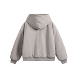 Faux Fur Collar Oversized Jacket