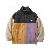 Color Block Fleece Jacket