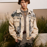 Floral Patchwork Utility Jacket