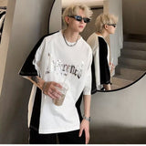 Gothic Color-Block Graphic Tee