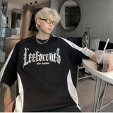 Gothic Color-Block Graphic Tee