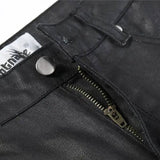 Waxed Straight-Leg Pants