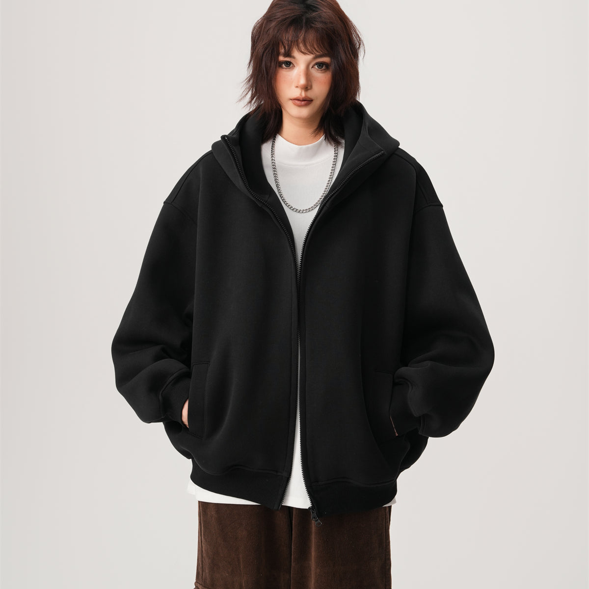 Heavyweight Oversized Zip Hoodie