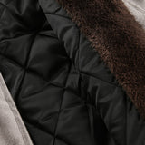 Faux Fur Collar Oversized Jacket
