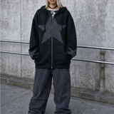 Oversized Star Zip-Up Hoodie