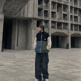 Color Block Fleece Jacket