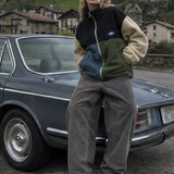 Color Block Fleece Jacket